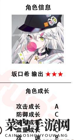 《少前：云图计划》坂口希强度解析