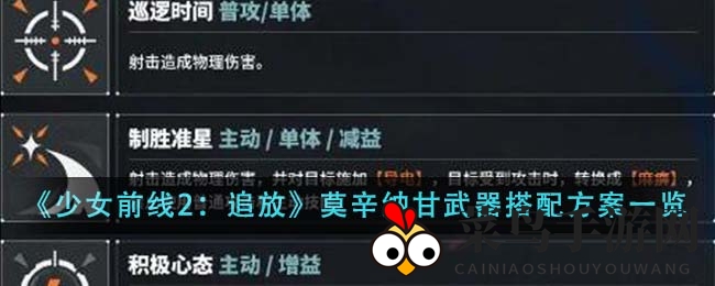 《少女前线2：追放》莫辛纳甘搭配攻略大揭秘，轻松征服战场