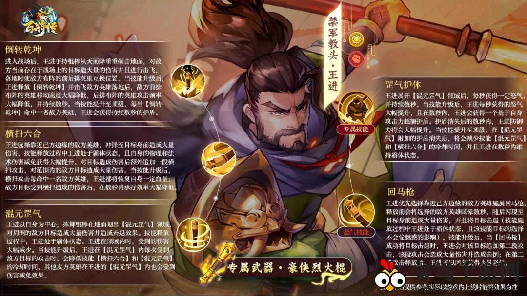 《小浣熊百将传》王进技能介绍