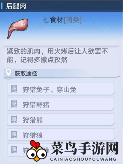 《幻塔》后腿肉位置介绍