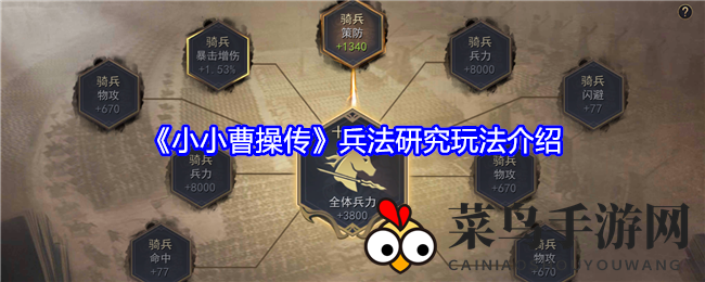 《小小曹操传》创新兵法系统，强化武将实力，升级快感来袭