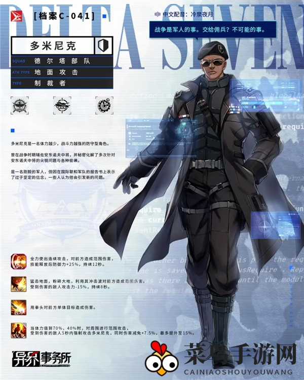 《异界事务所》多米尼克技能解析