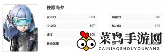 《女神异闻录：夜幕魅影》佐原海夕图鉴一览