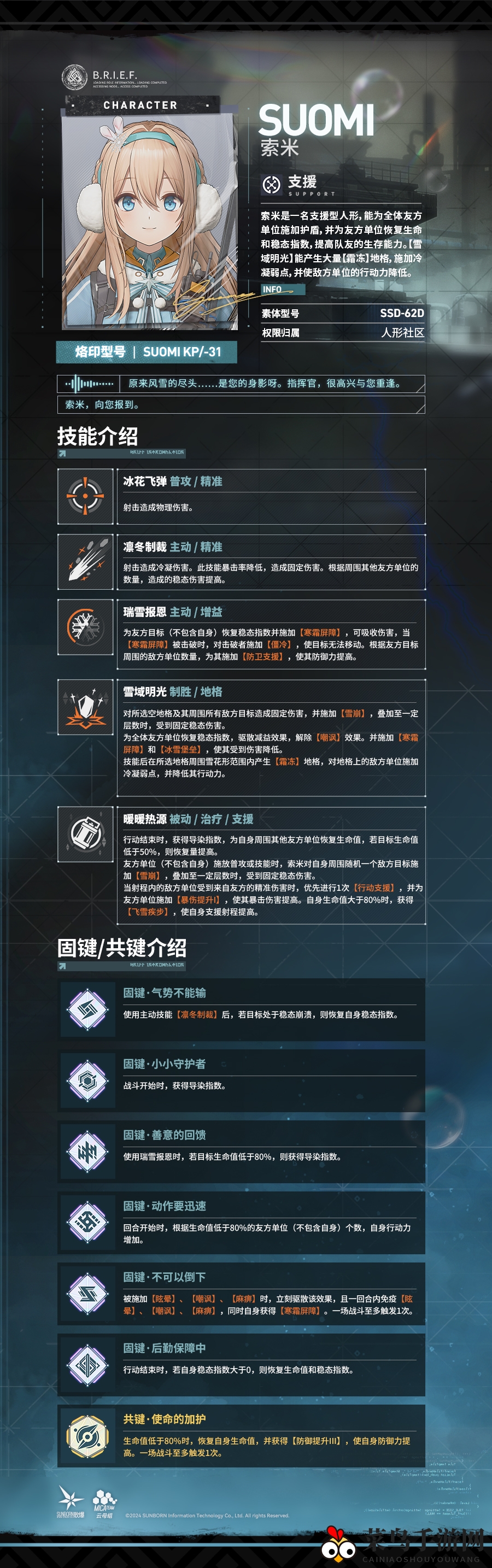 《少女前线2：追放》索米技能爆料