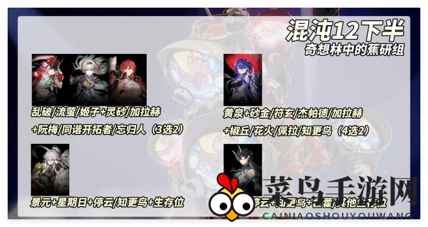 《崩坏：星穹铁道》2.6混沌12下半场通关秘籍