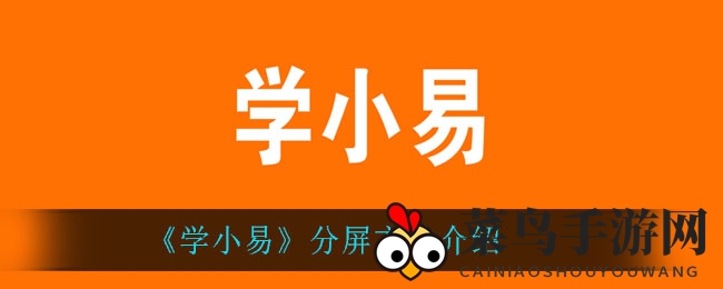 《学小易》分屏秘籍：高效学习利器解锁新技能