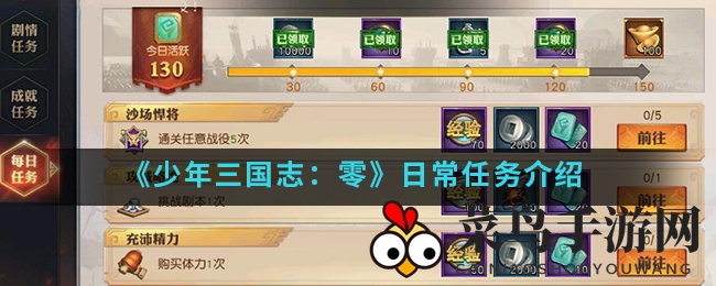 《少年三国志：零》手游攻略揭秘：日常任务玩法解析及丰厚奖励一览