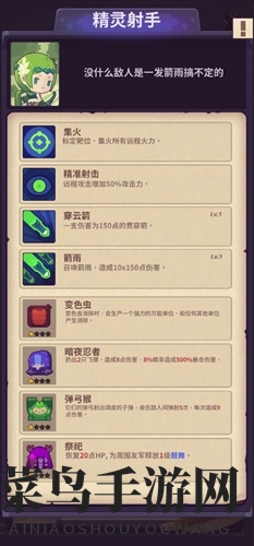 《妙连千军》精灵射手角色玩法搭配攻略