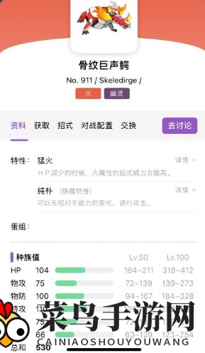 《宝可梦：朱紫》呆火鳄进化形态详览