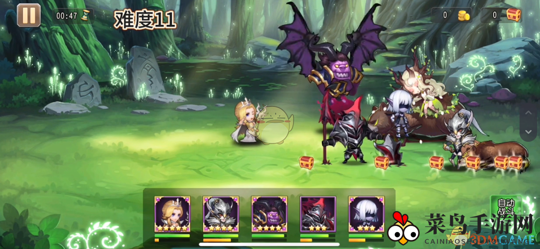 《小冰冰传奇》自然意志难度11过关阵容图