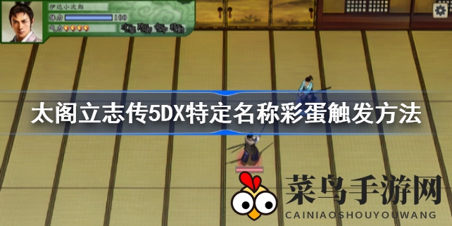 《太閤立志传5DX》角色命名奥秘大揭秘：解锁独特彩蛋攻略全解析