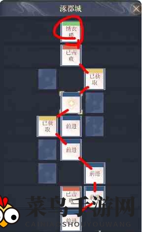 《如鸢》涿郡据点重建路线一览