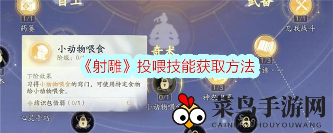 《射雕》手游新技能揭秘：轻松解锁“神秘投喂”攻略大放送