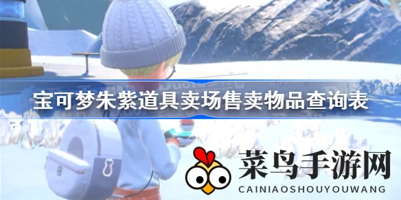 《宝可梦朱紫》道具卖场宝藏盘点：奇珍异宝，盘点全解析