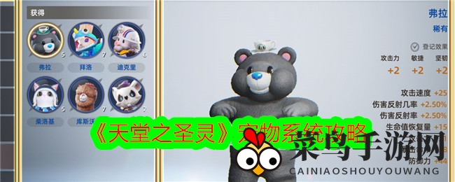 《天堂之圣灵》揭秘：宠物养成攻略全解析，解锁神秘力量，实力大提升