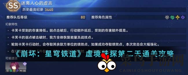 《崩坏：星穹铁道》虚境味探第二日挑战轻松通关，低成本阵容大揭秘！