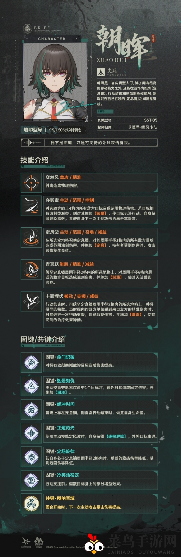 《少女前线2：追放》朝晖角色图鉴