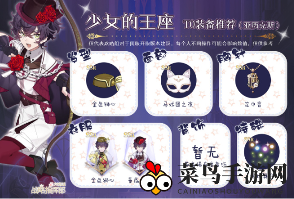 《少女的王座》亚历克斯T0装备选择推荐