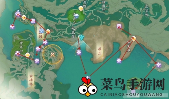 《射雕》万安寺风华位置一览