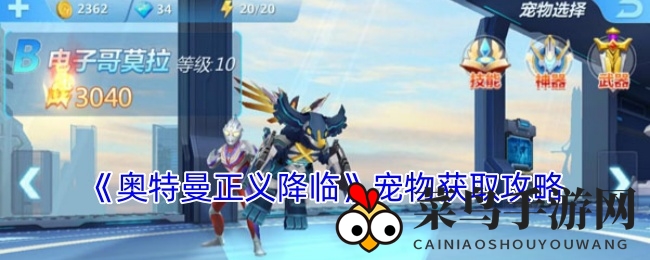 《奥特曼正义降临》宠物秘籍大公开，轻松升级，畅享战斗之旅