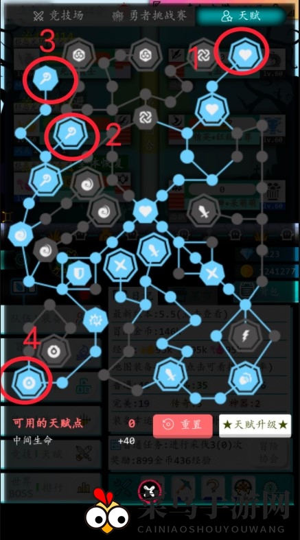 《奇幻的冒险》新手天赋解析攻略