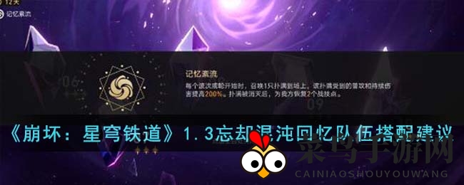 《崩坏星穹铁道》挑战攻略：揭秘“忘却混沌”通关秘籍，阵容搭配大揭秘！