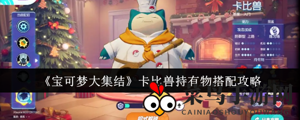 《宝可梦大集结》卡比兽装备搭配揭秘